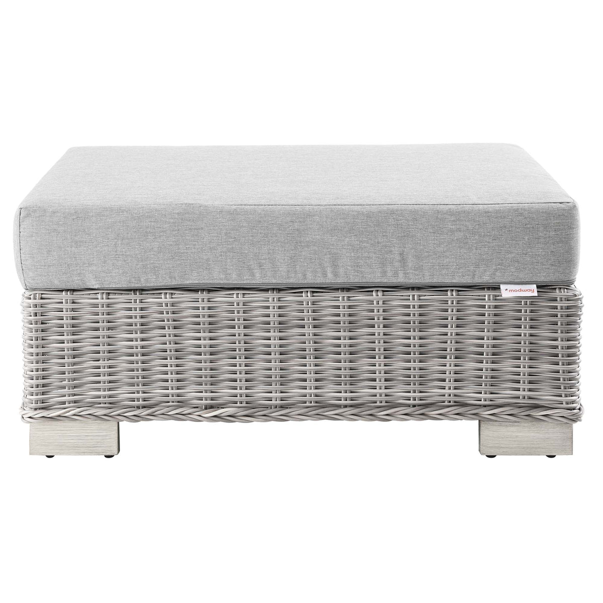 Conway Outdoor Patio Wicker Rattan Ottoman by Modway, photo 3 of 16