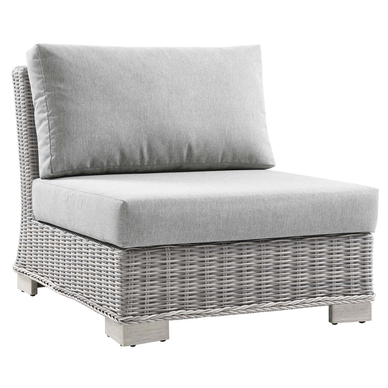 Conway Outdoor Patio Wicker Rattan Armless Chair by Modway