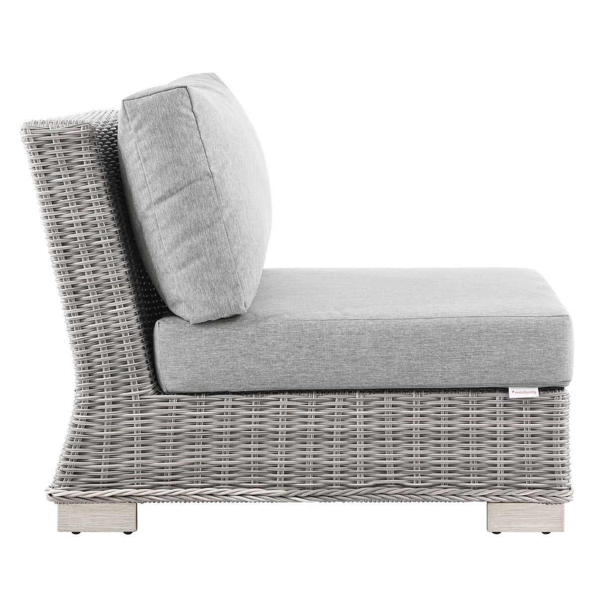 Conway Outdoor Patio Wicker Rattan Armless Chair by Modway, photo 2 of 7