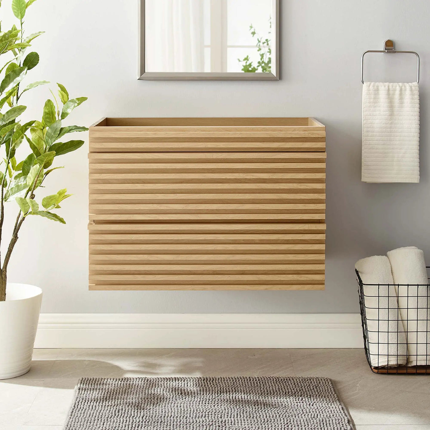 Render 30" Wall-Mount Bathroom Vanity Cabinet by Modway by HouseOfZazla