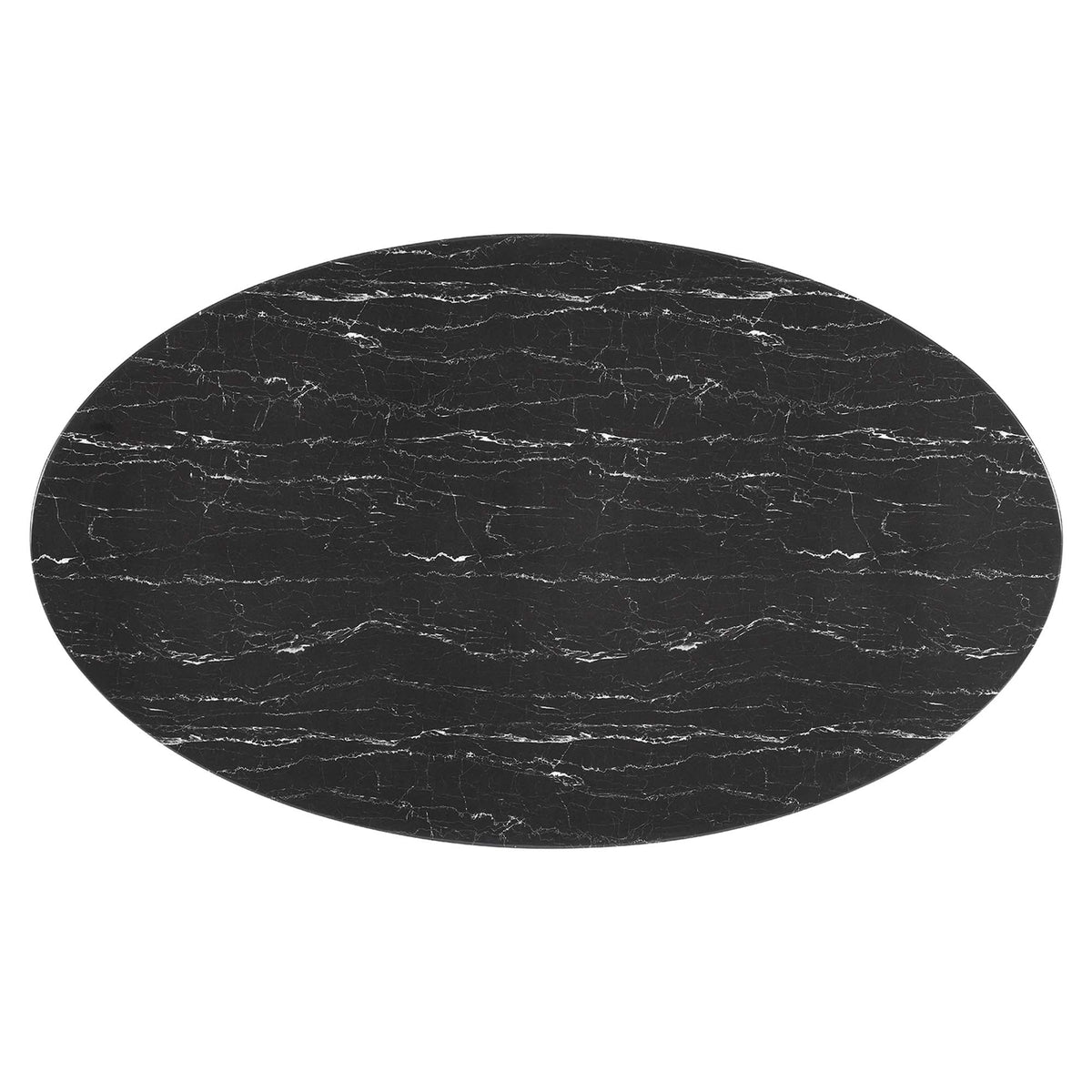 Lippa 78" Oval Faux Marble Dining Table by Modway - EEI-4889, photo 4 of 7