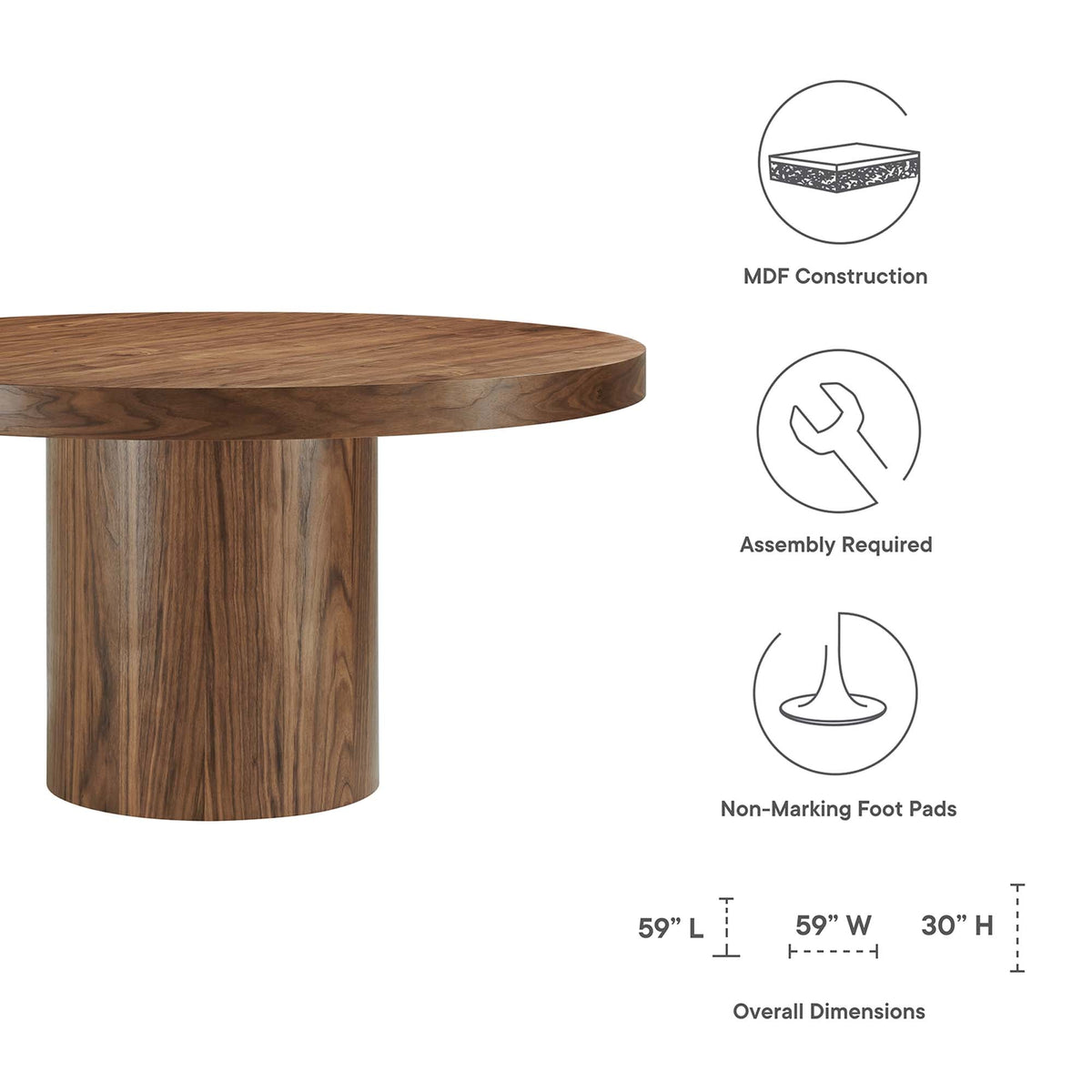 Gratify Round Dining Table by Modway, photo 16 of 21