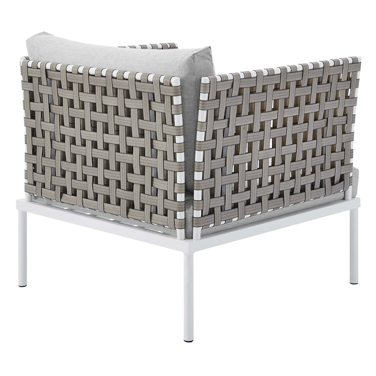 Harmony Sunbrella® Basket Weave Outdoor Patio Aluminum Armchair by Modway, photo 11 of 16