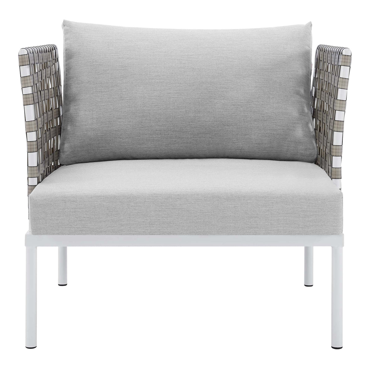 Harmony Sunbrella® Basket Weave Outdoor Patio Aluminum Armchair by Modway, photo 12 of 16