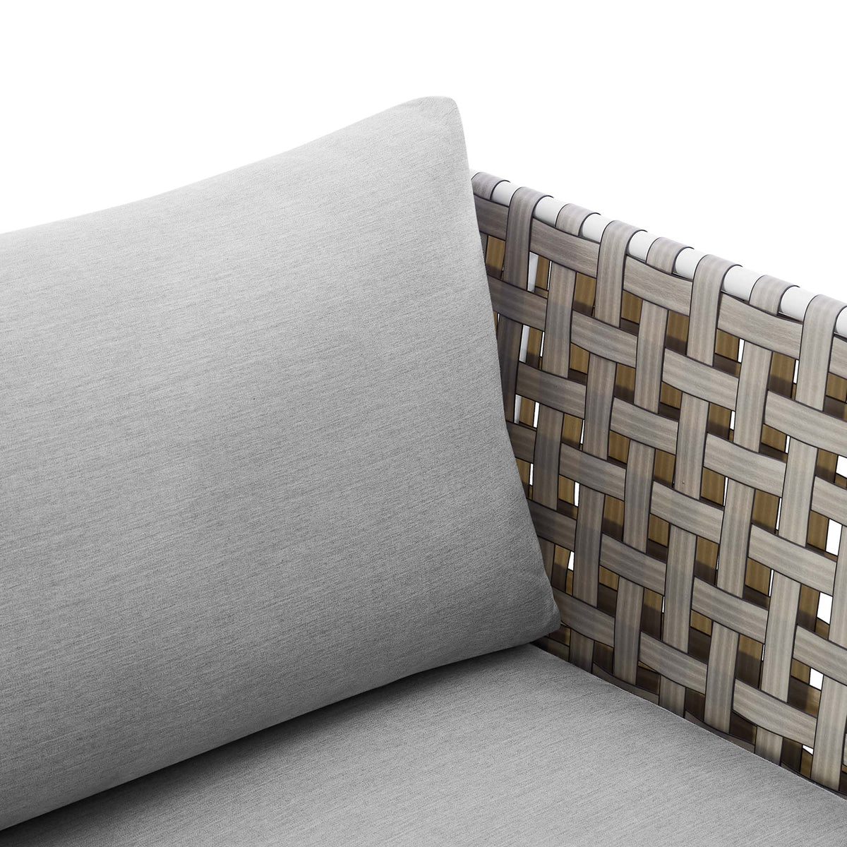 Harmony Sunbrella® Basket Weave Outdoor Patio Aluminum Armchair by Modway, photo 13 of 16