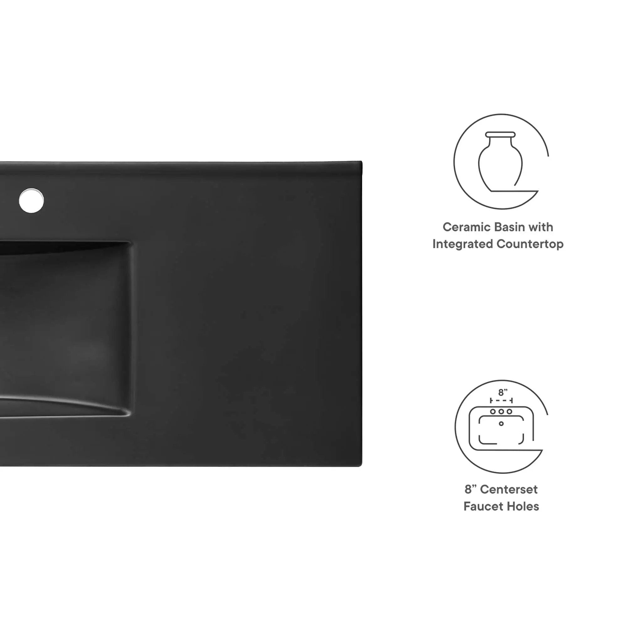 Cayman 48" Single Basin Bathroom Sink by Modway by HouseOfZazla