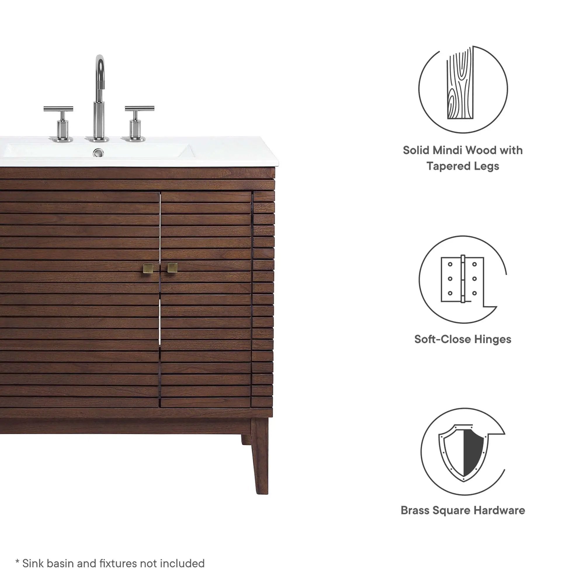 Ledger 36" Wood Bathroom Vanity Cabinet by Modway by HouseOfZazla