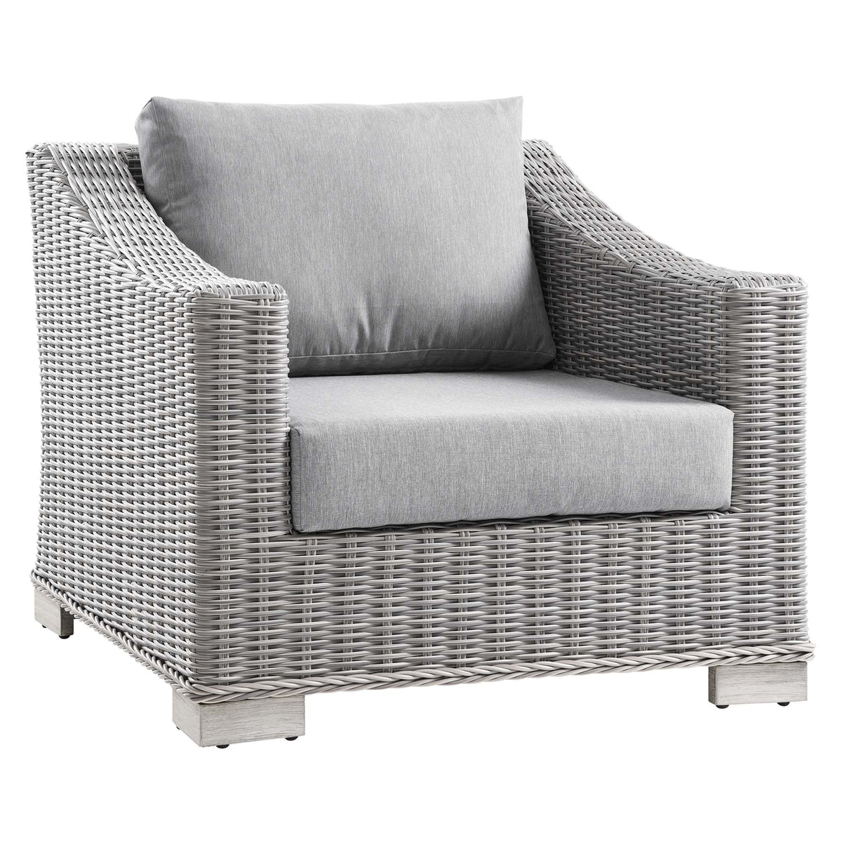Conway 4-Piece Outdoor Patio Wicker Rattan Furniture Set by Modway, photo 4 of 41