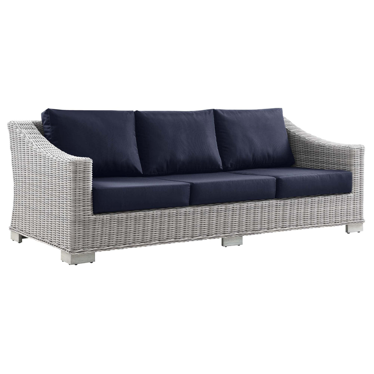 Conway 4-Piece Outdoor Patio Wicker Rattan Furniture Set by Modway, photo 19 of 41