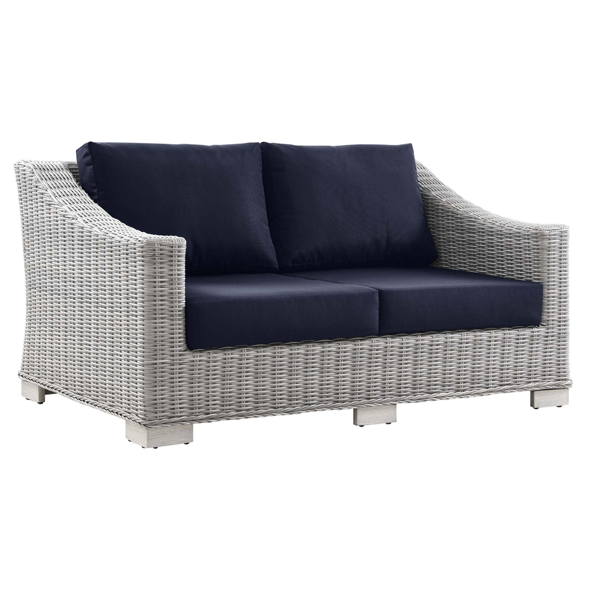 Conway 4-Piece Outdoor Patio Wicker Rattan Furniture Set by Modway, photo 20 of 41