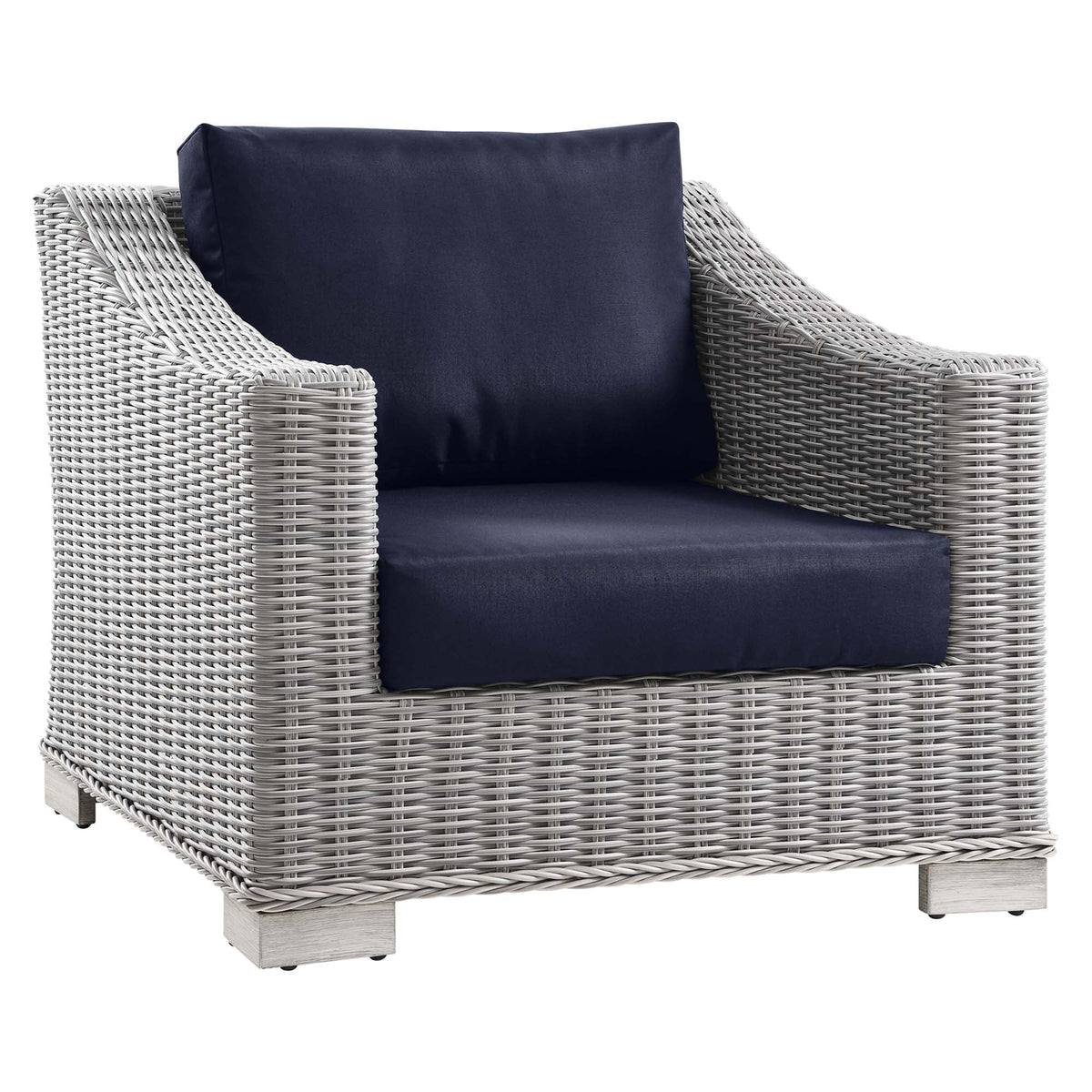 Conway 4-Piece Outdoor Patio Wicker Rattan Furniture Set by Modway, photo 21 of 41
