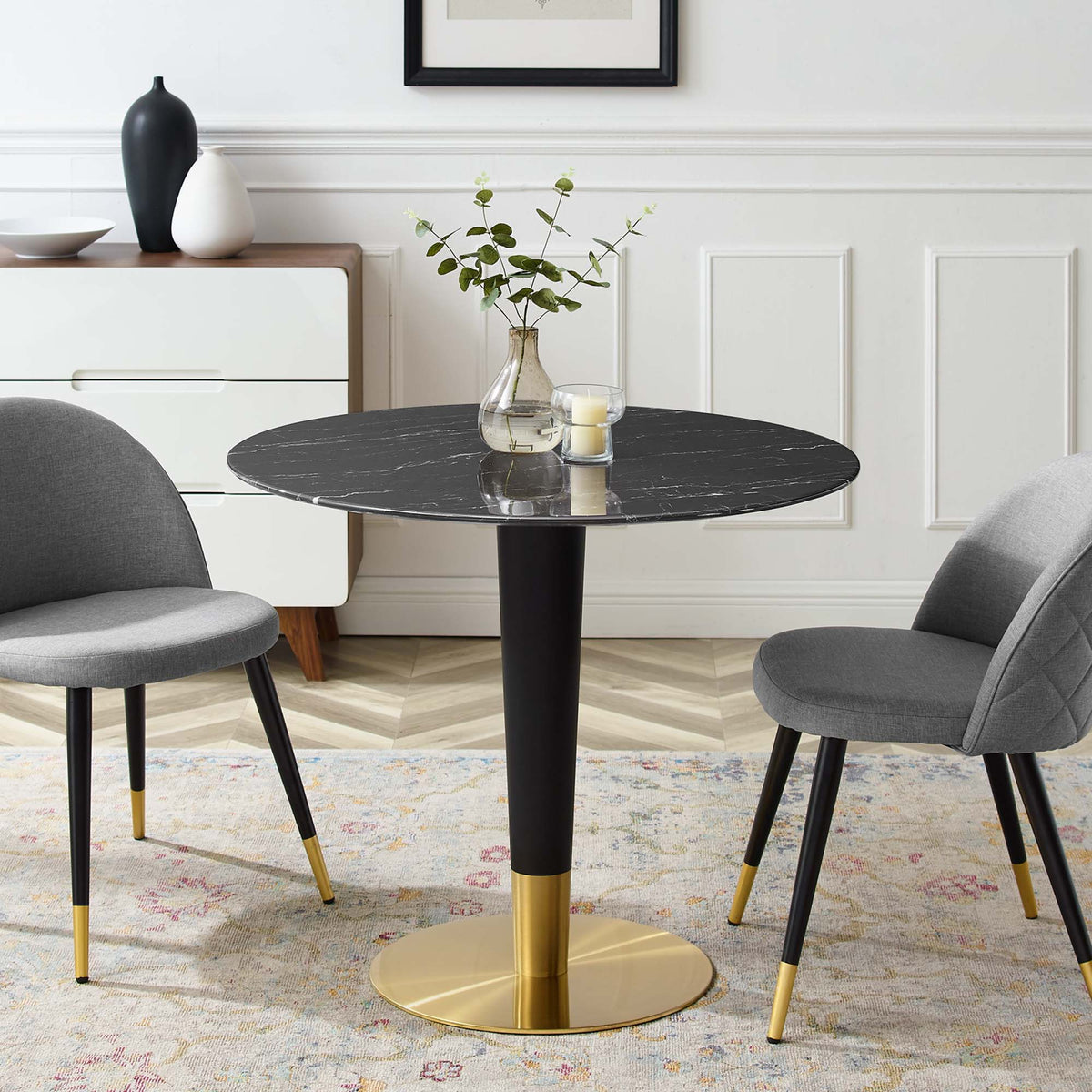 Zinque Artificial Marble Dining Table by Modway, photo 19 of 20