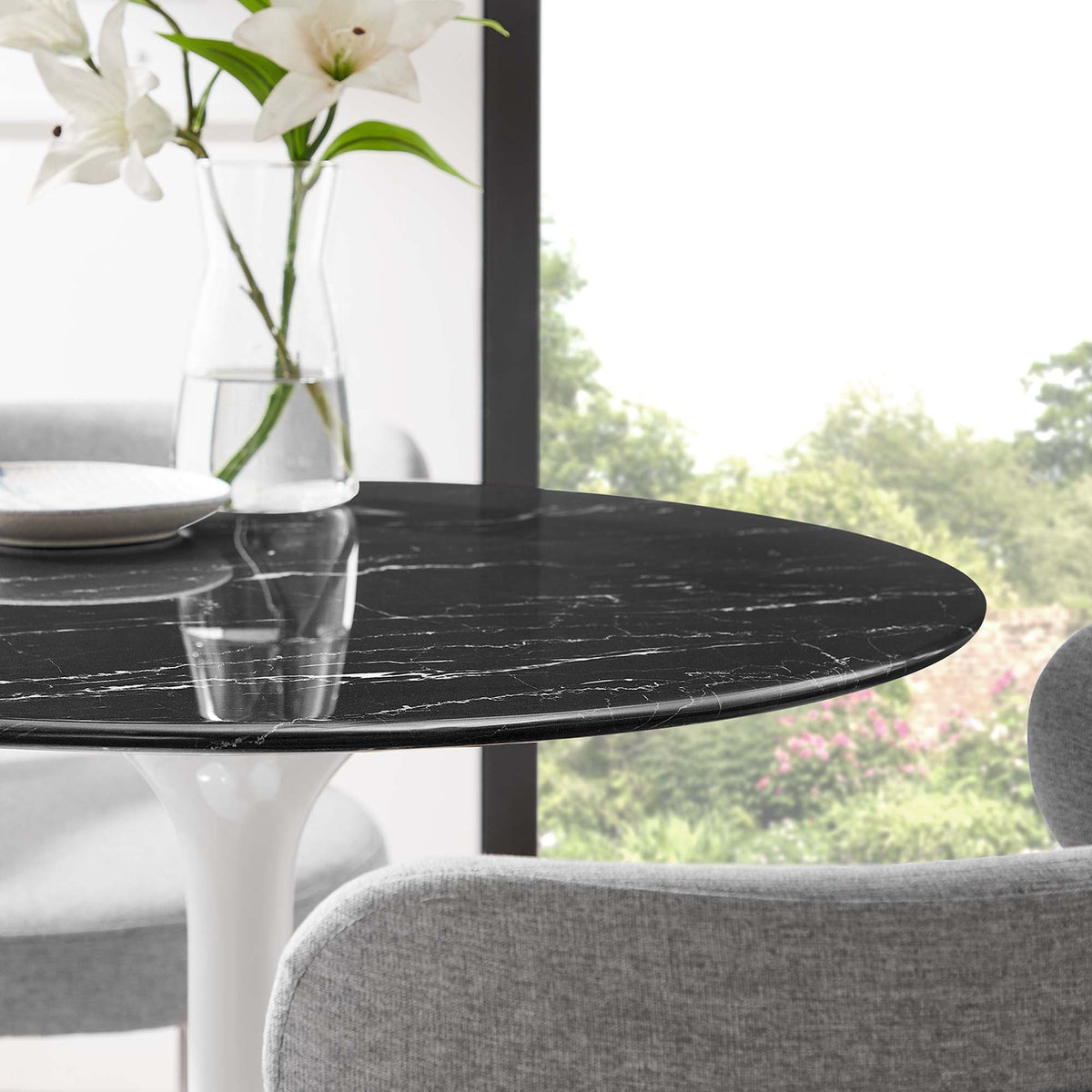 Lippa Round Faux Marble Dining Table by Modway, photo 35 of 62
