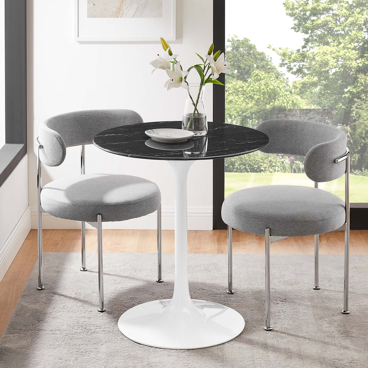 Lippa Round Faux Marble Dining Table by Modway, photo 34 of 62