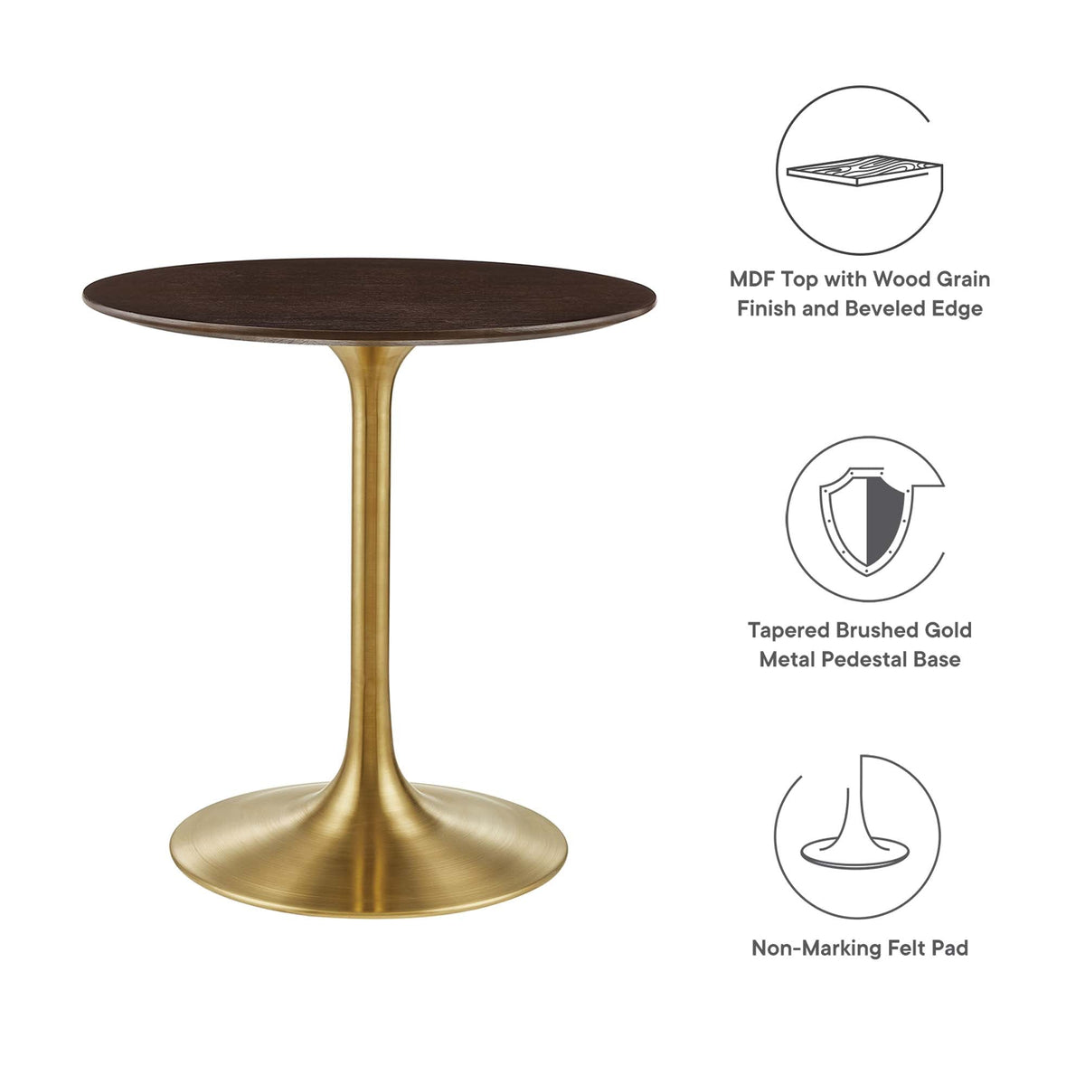 Lippa Round Wood Dining Table by Modway, photo 37 of 63