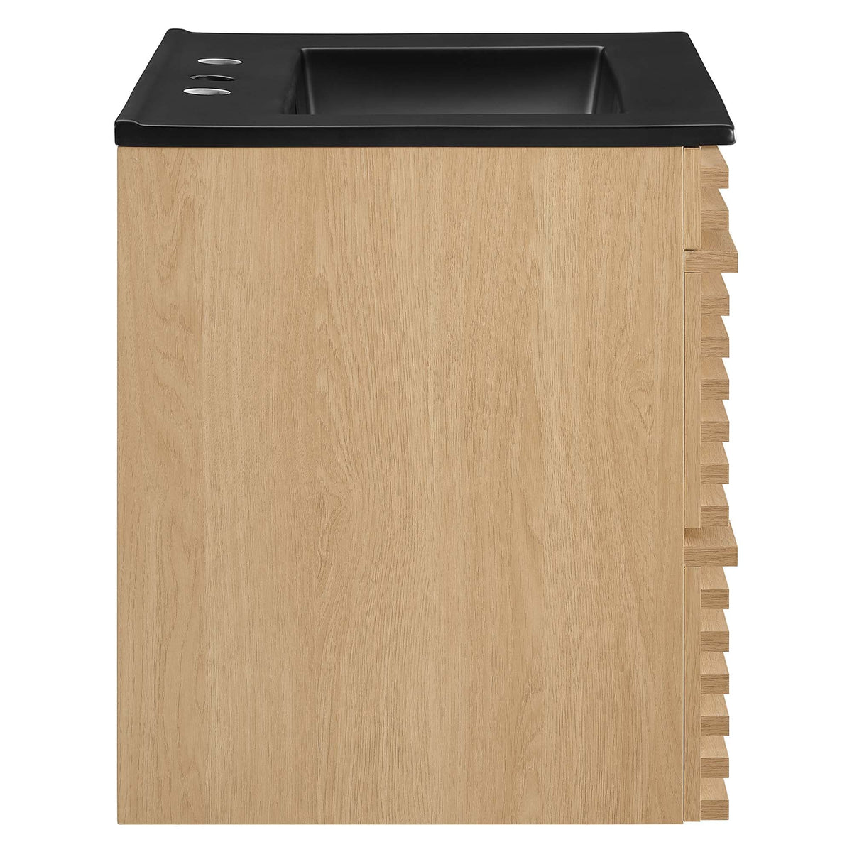 Render 24" Wall-Mount Bathroom Vanity by Modway - Charcoal Black / Oak Black / Walnut Black, photo 12 of 28