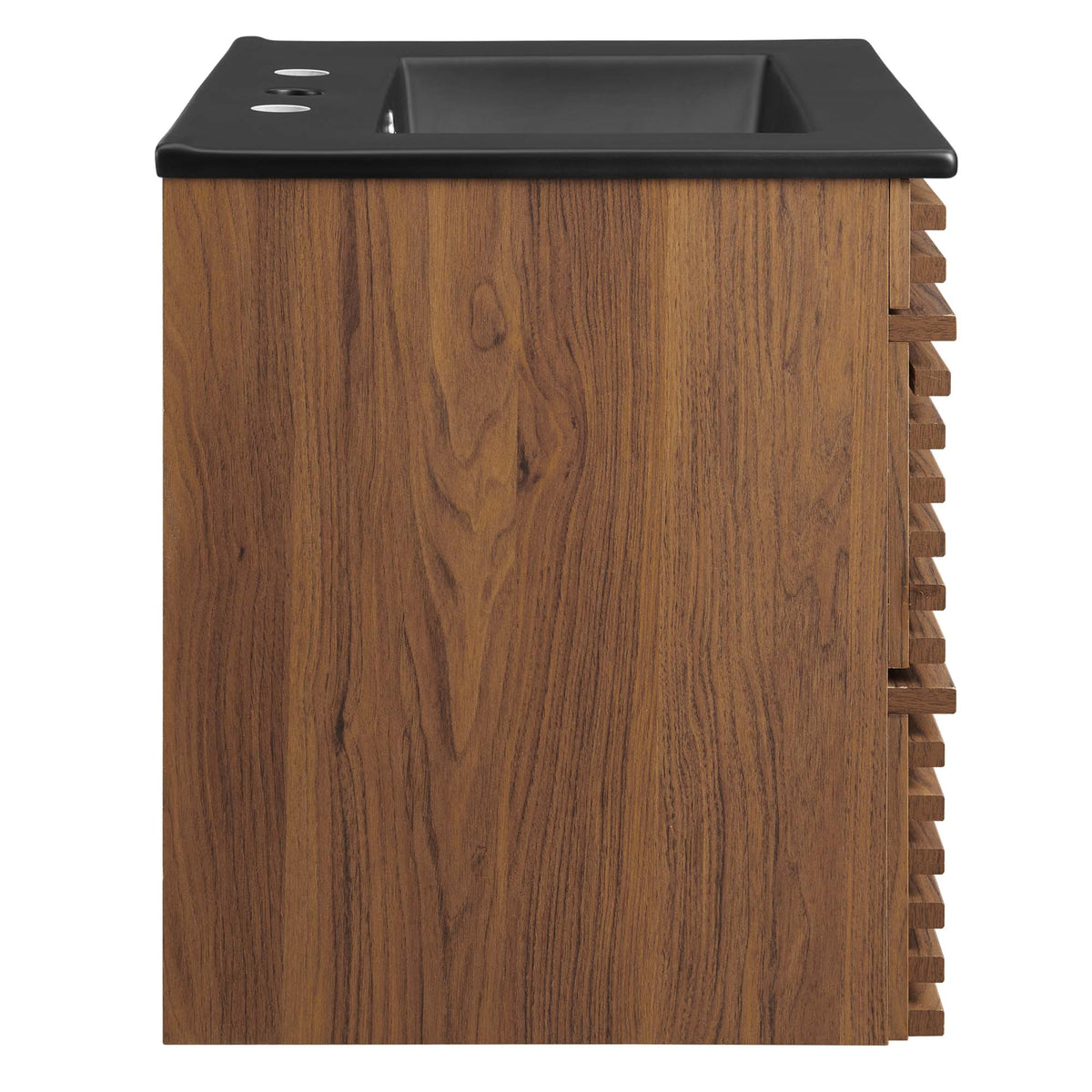 Render 24" Wall-Mount Bathroom Vanity by Modway - Charcoal Black / Oak Black / Walnut Black, photo 20 of 28