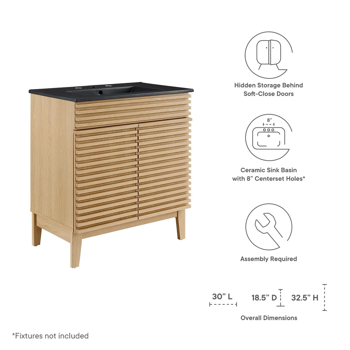 Render 30" Bathroom Vanity by Modway by HouseOfZazla