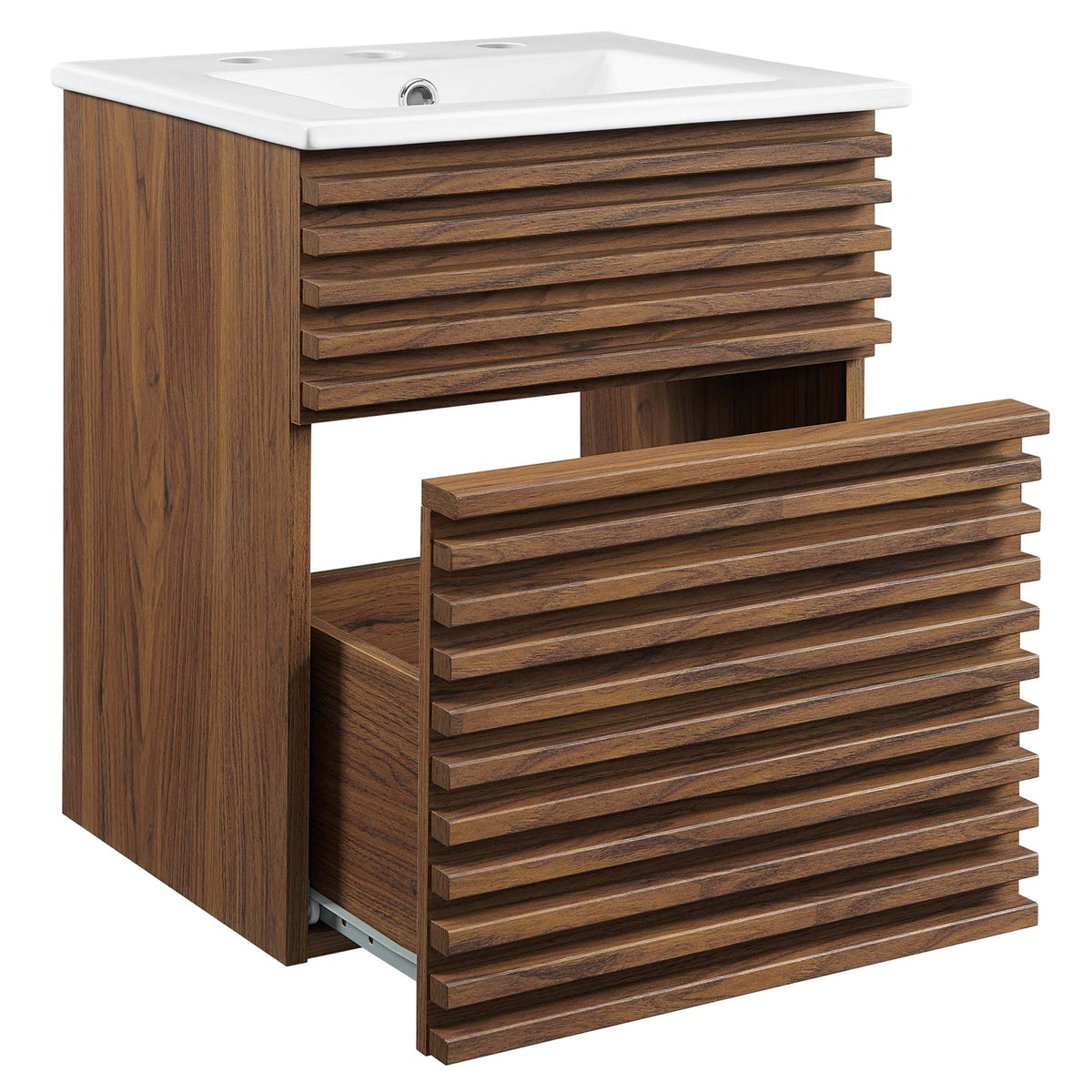 Render Wall-Mount Bathroom Vanity by Modway, photo 2 of 53