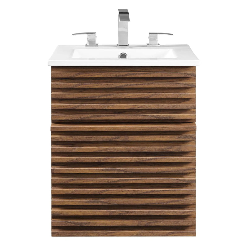Render 18" Wall-Mount Bathroom Vanity by Modway by HouseOfZazla