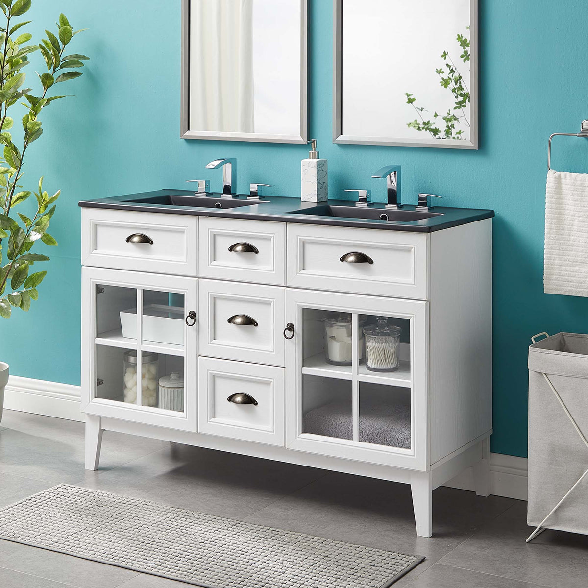 Isle 48" Double Bathroom Vanity Cabinet by Modway - EEI-5480, photo 11 of 12