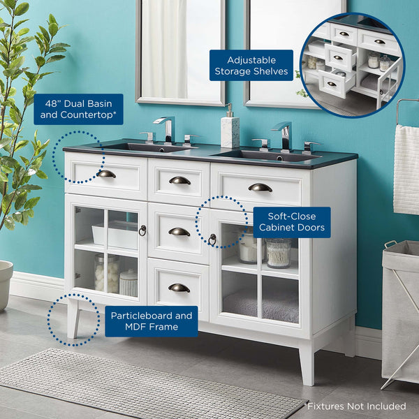 Isle 48" Double Bathroom Vanity Cabinet by Modway - EEI-5480, photo 2 of 12