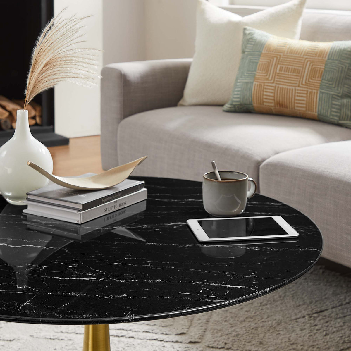 Lippa Round Faux Marble Coffee Table by Modway, photo 14 of 14