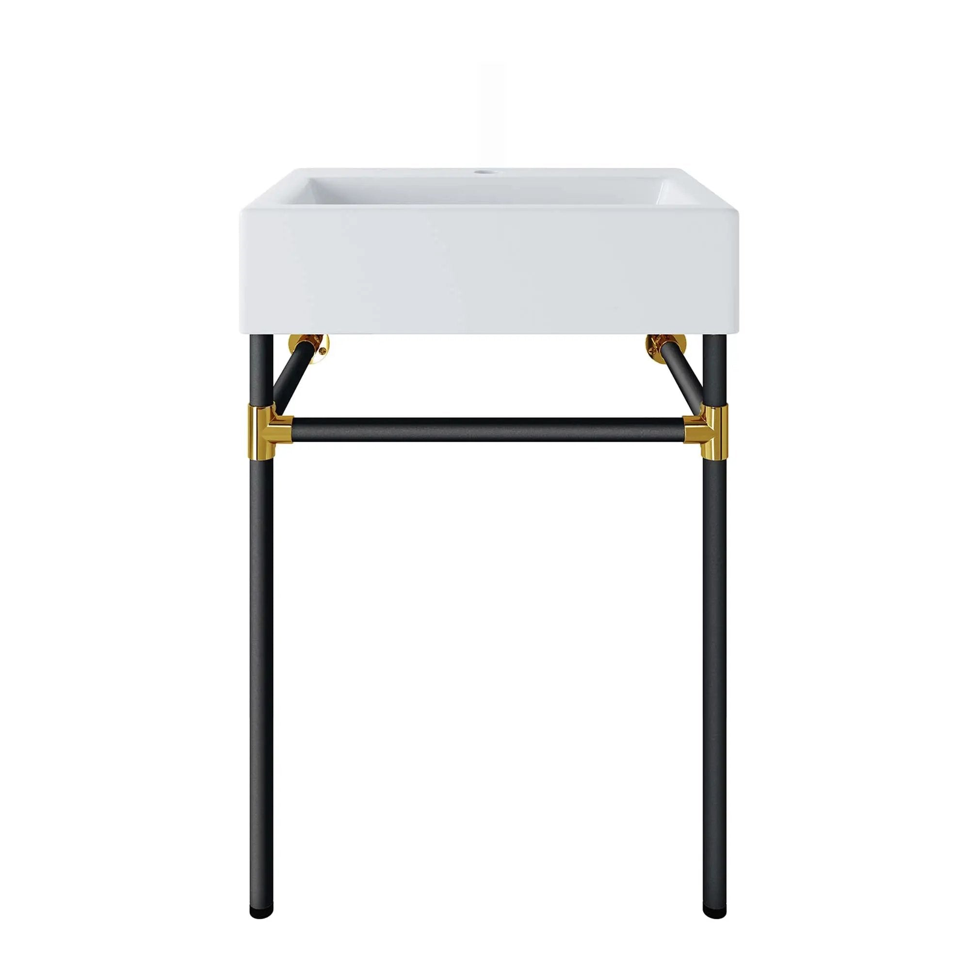 Redeem 24" Wall-Mount Black Stainless Steel Bathroom Vanity by HouseOfZazla