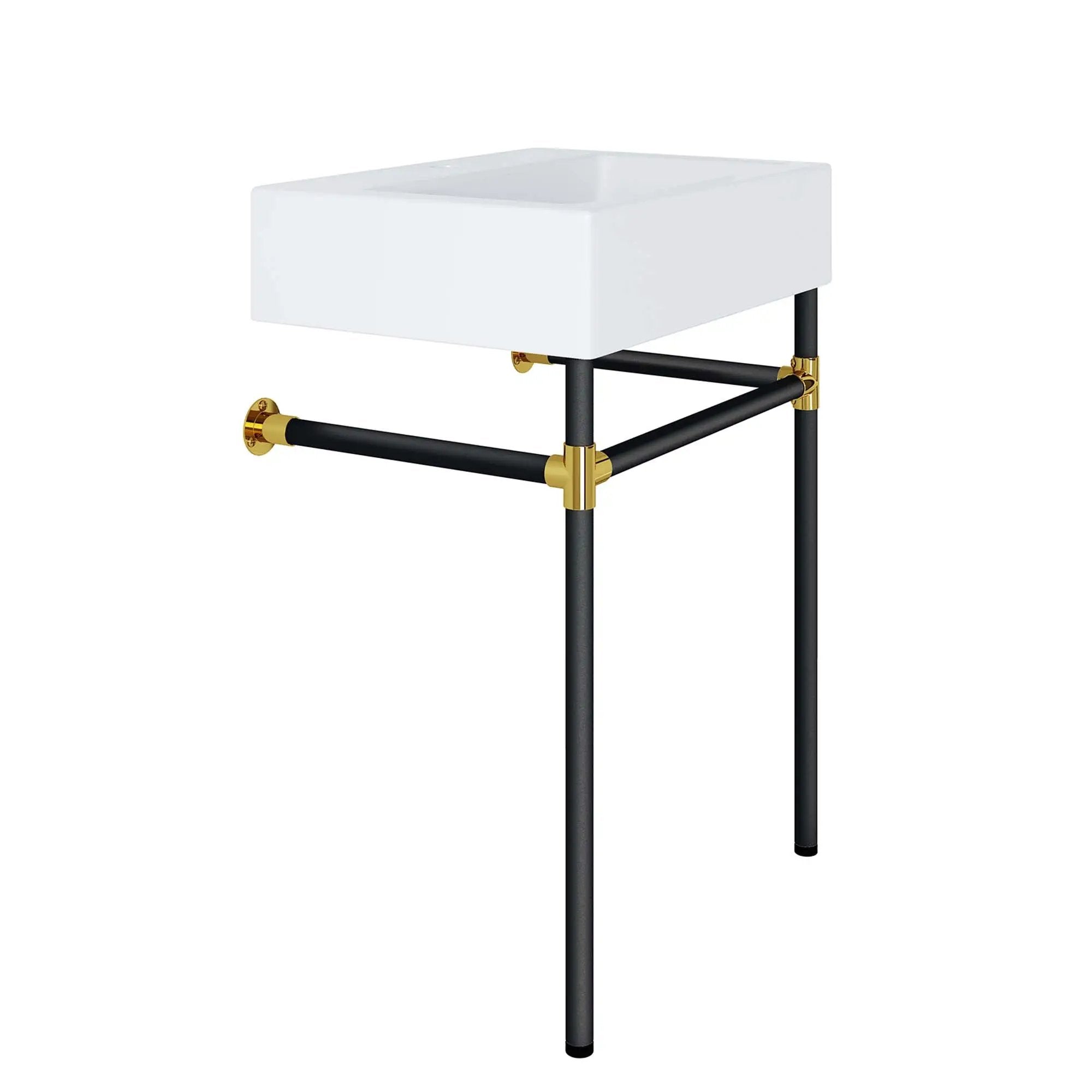 Redeem 24" Wall-Mount Black Stainless Steel Bathroom Vanity by HouseOfZazla