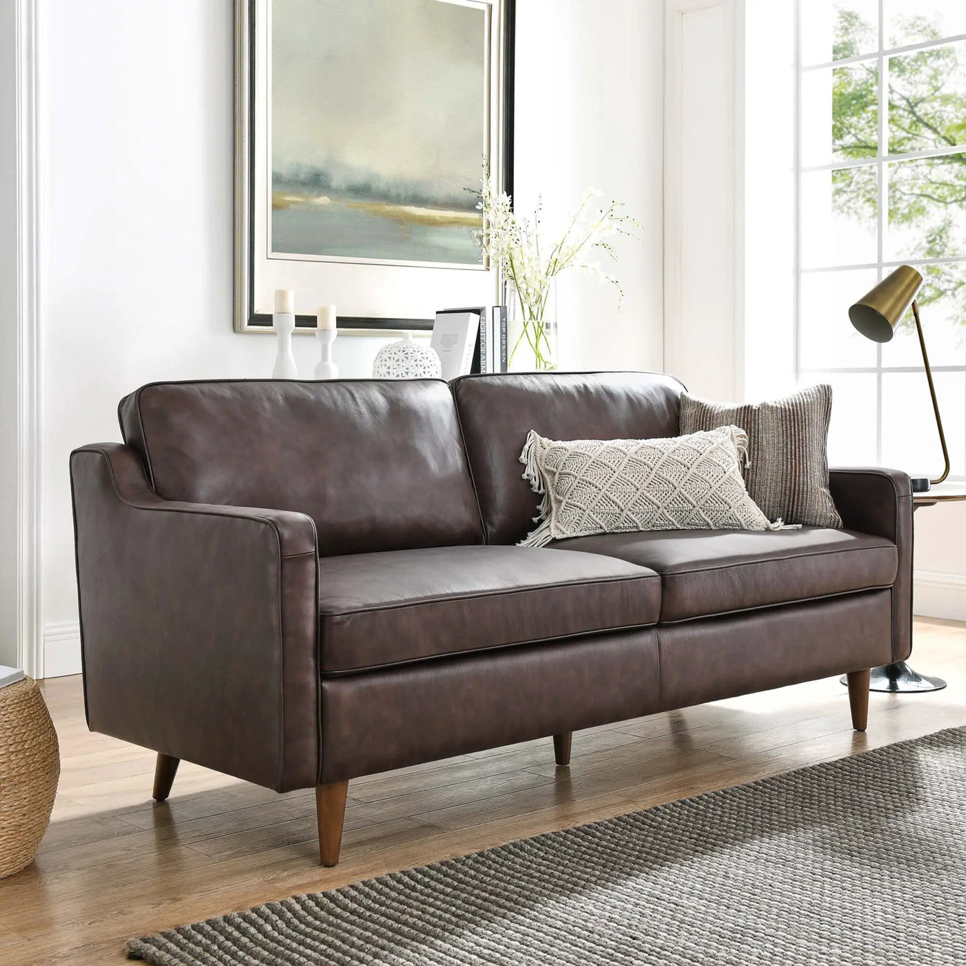 Impart Genuine Leather Sofa by Modway by HouseOfZazla