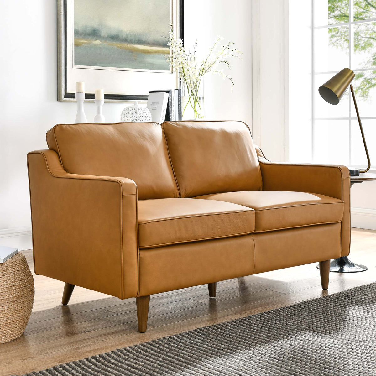 Impart Genuine Leather Loveseat by Modway, photo 15 of 16
