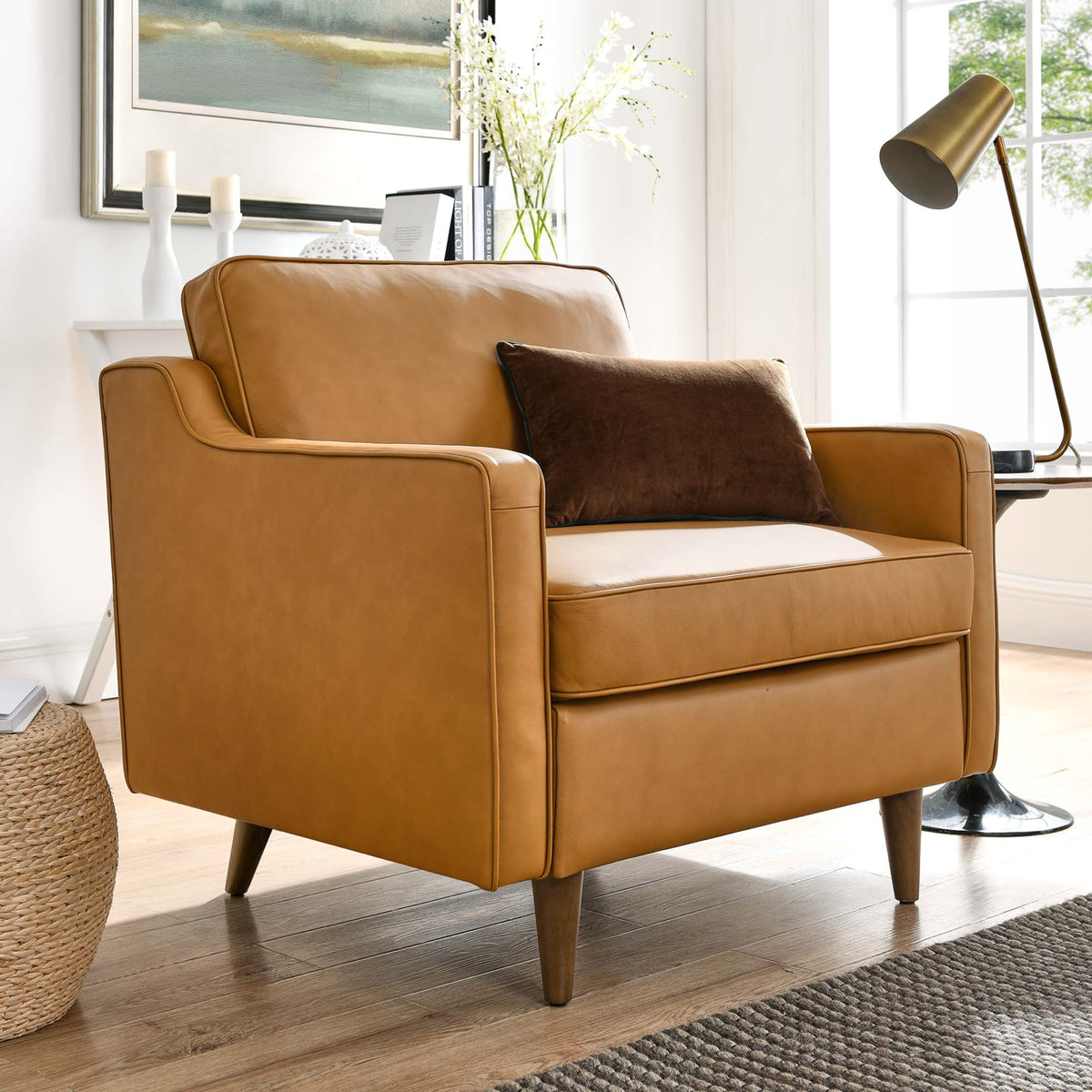 Impart Genuine Leather Armchair by Modway, photo 15 of 16