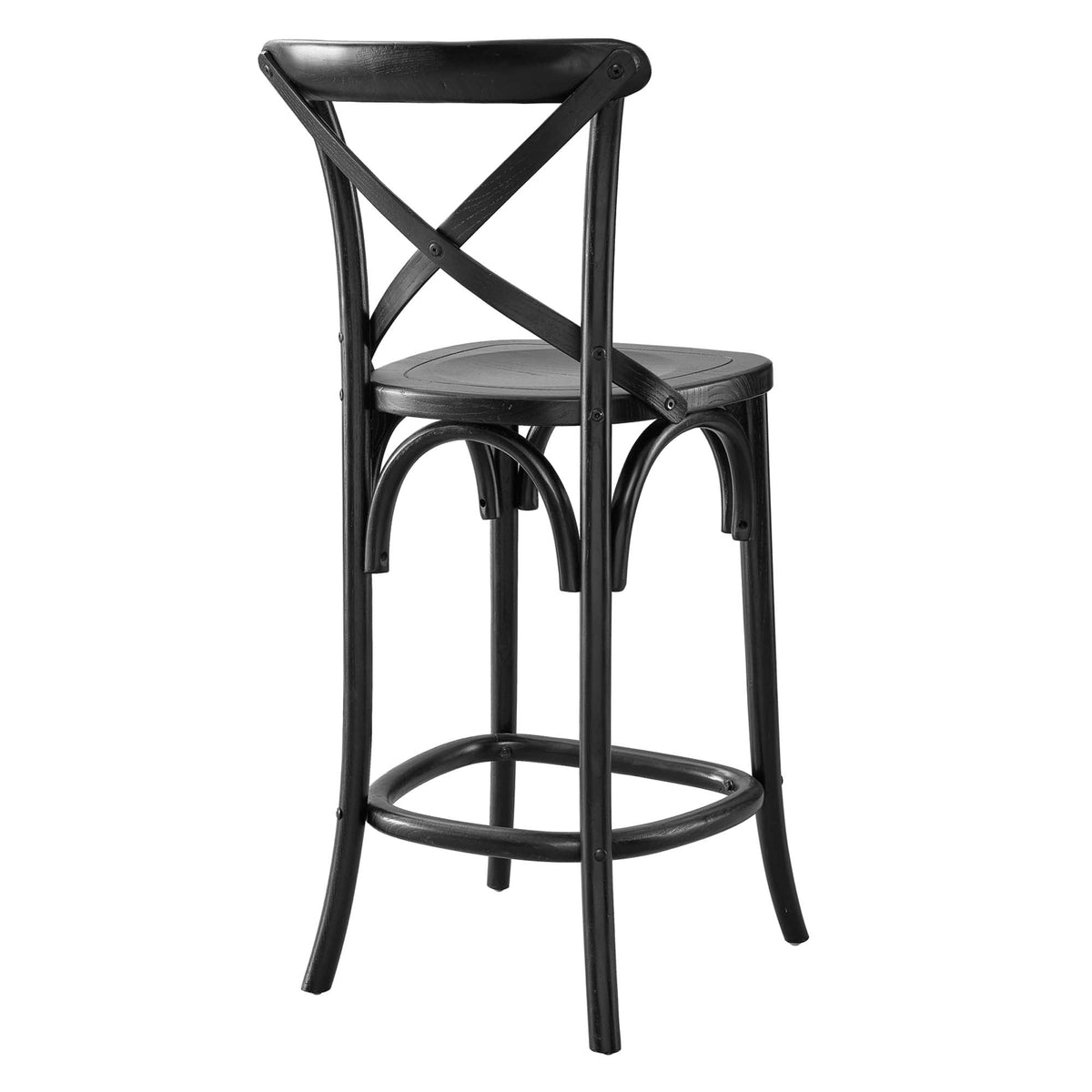 Gear Counter Stool by Modway - Black / Gray / Midnight Blue / Natural / Walnut / White (EEI-5562), photo 4 of 42