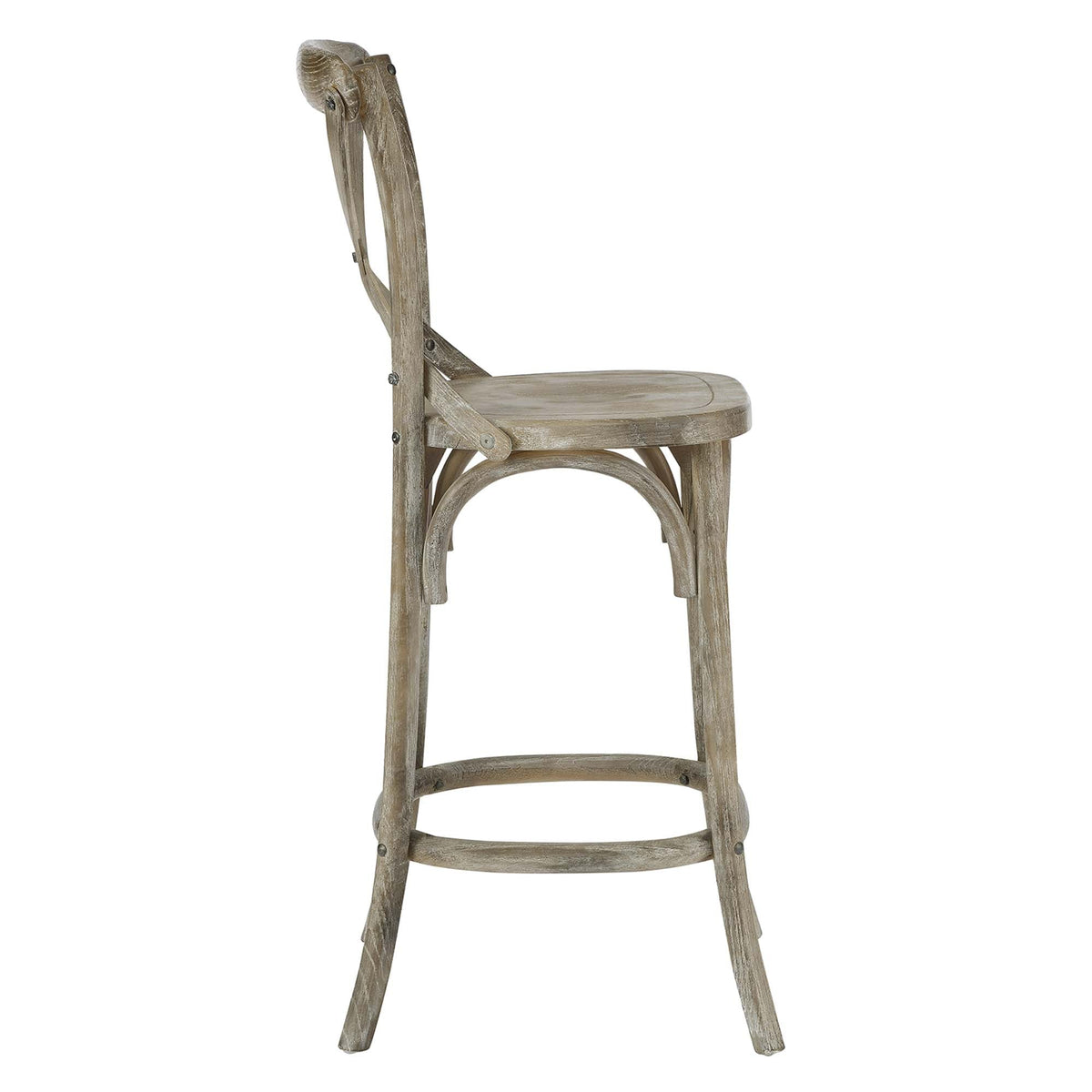 Gear Counter Stool by Modway - Black / Gray / Midnight Blue / Natural / Walnut / White (EEI-5562), photo 15 of 42