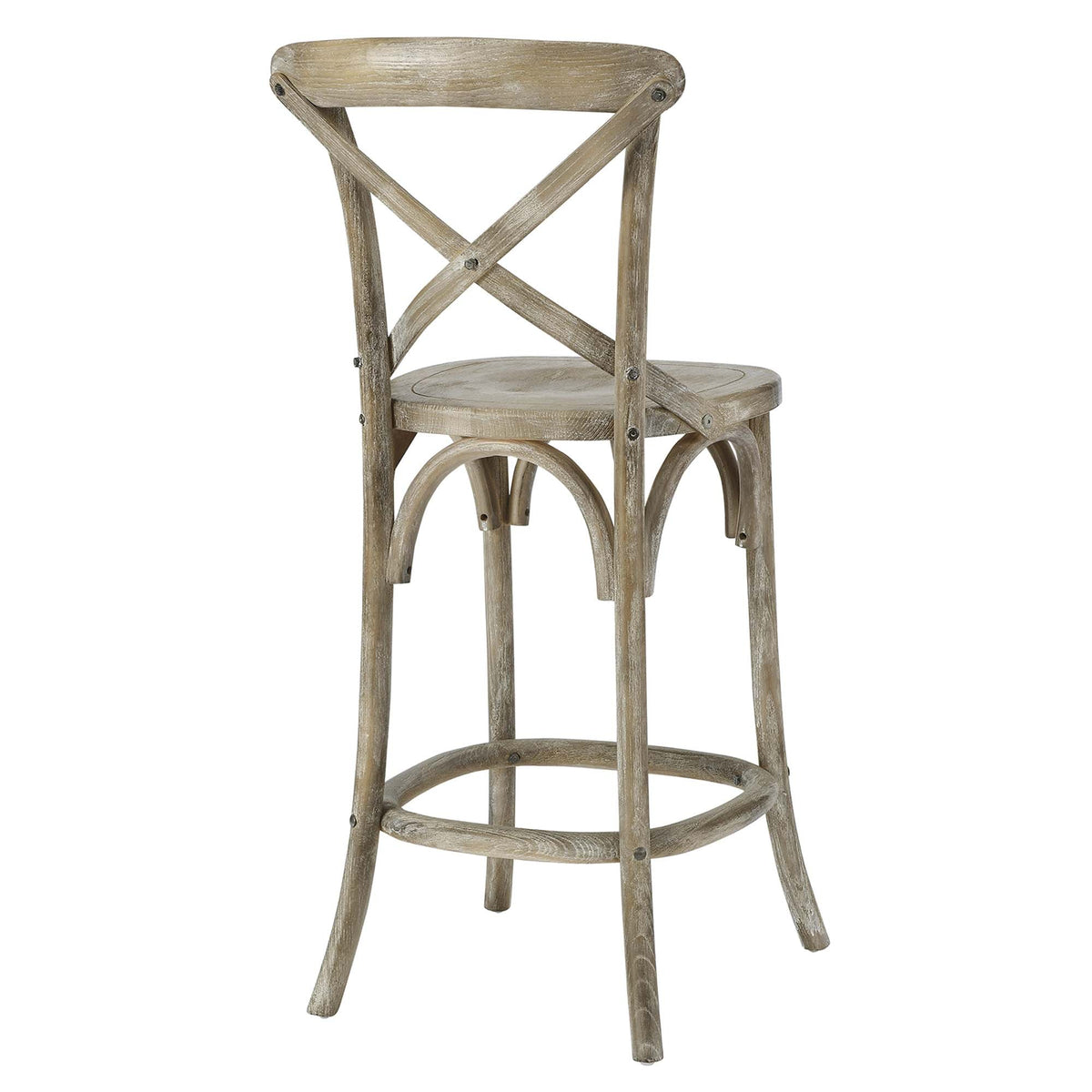 Gear Counter Stool by Modway - Black / Gray / Midnight Blue / Natural / Walnut / White (EEI-5562), photo 16 of 42