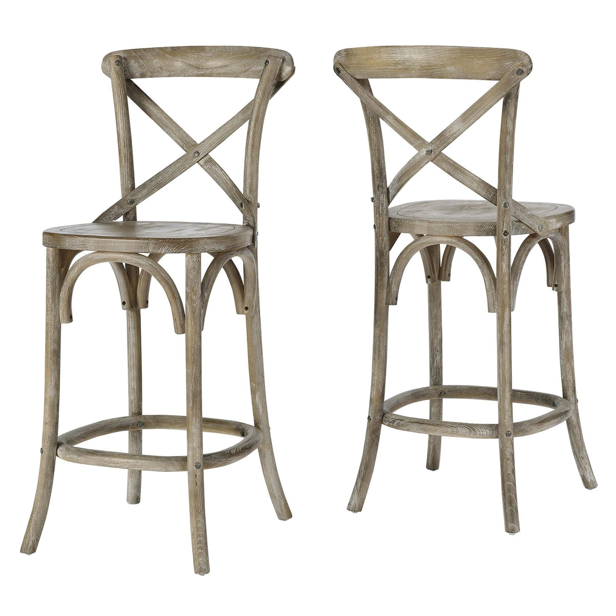 Gear Counter Stool by Modway - Black / Gray / Midnight Blue / Natural / Walnut / White (EEI-5562), photo 18 of 42
