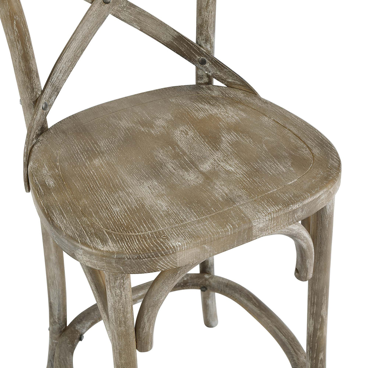 Gear Counter Stool by Modway - Black / Gray / Midnight Blue / Natural / Walnut / White (EEI-5562), photo 19 of 42