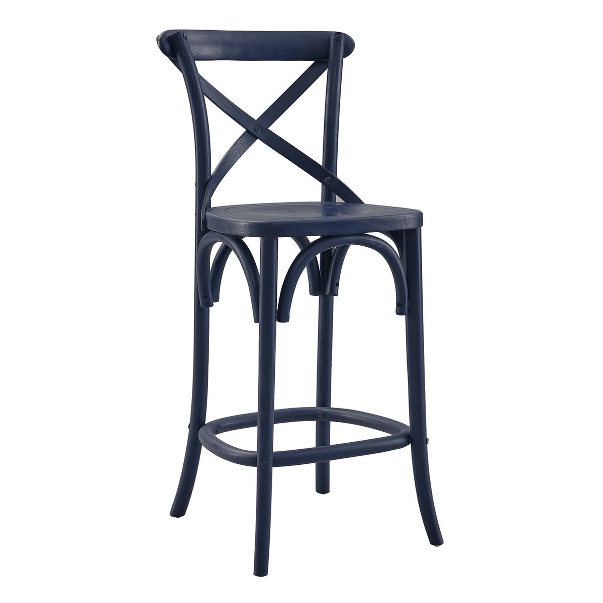 Gear Counter Stool by Modway - Black / Gray / Midnight Blue / Natural / Walnut / White (EEI-5562), photo 23 of 42
