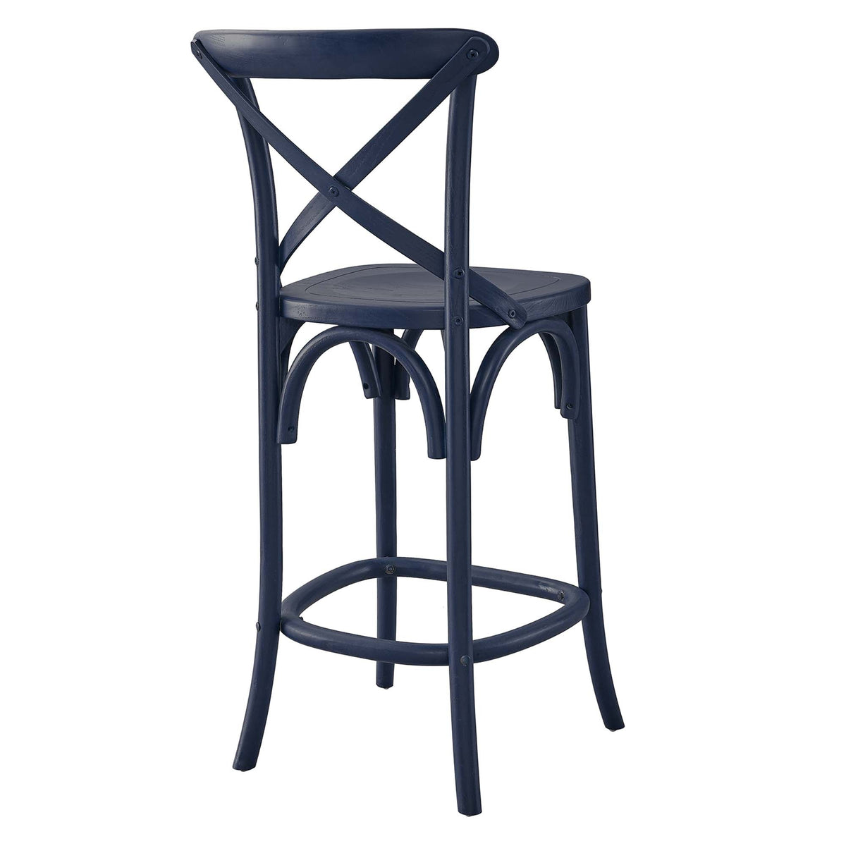 Gear Counter Stool by Modway - Black / Gray / Midnight Blue / Natural / Walnut / White (EEI-5562), photo 26 of 42
