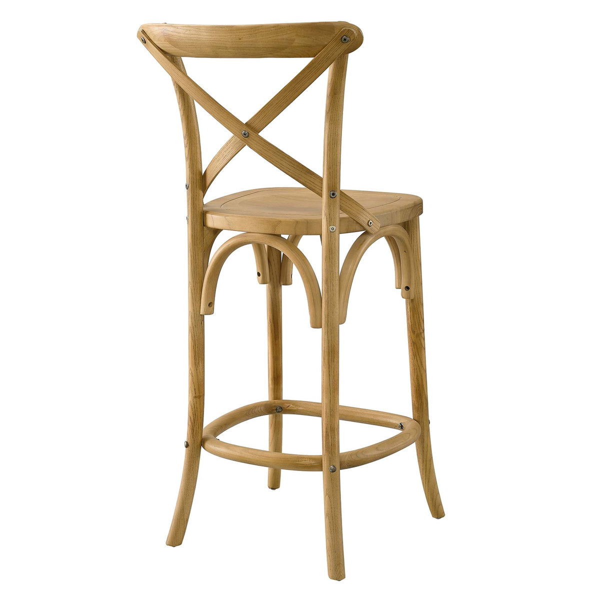 Gear Counter Stool by Modway - Black / Gray / Midnight Blue / Natural / Walnut / White (EEI-5562), photo 37 of 42