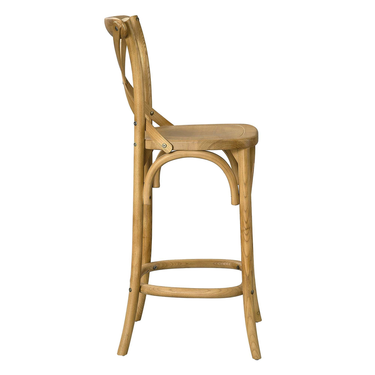 Gear Counter Stool by Modway - Black / Gray / Midnight Blue / Natural / Walnut / White (EEI-5562), photo 39 of 42
