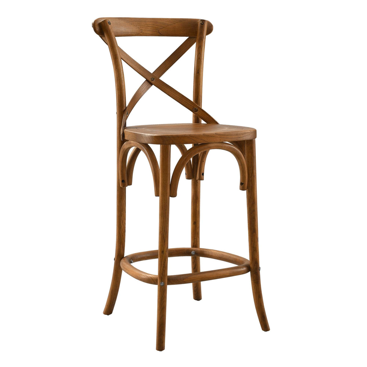 Gear Counter Stool by Modway - Black / Gray / Midnight Blue / Natural / Walnut / White (EEI-5562), photo 41 of 42