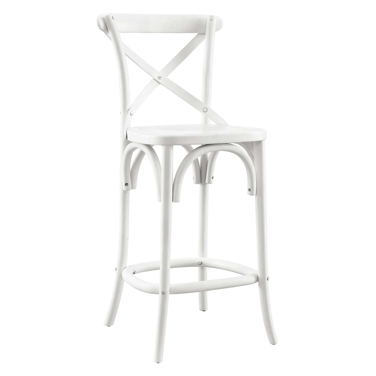 Gear Counter Stool by Modway - Black / Gray / Midnight Blue / Natural / Walnut / White (EEI-5562), photo 42 of 42