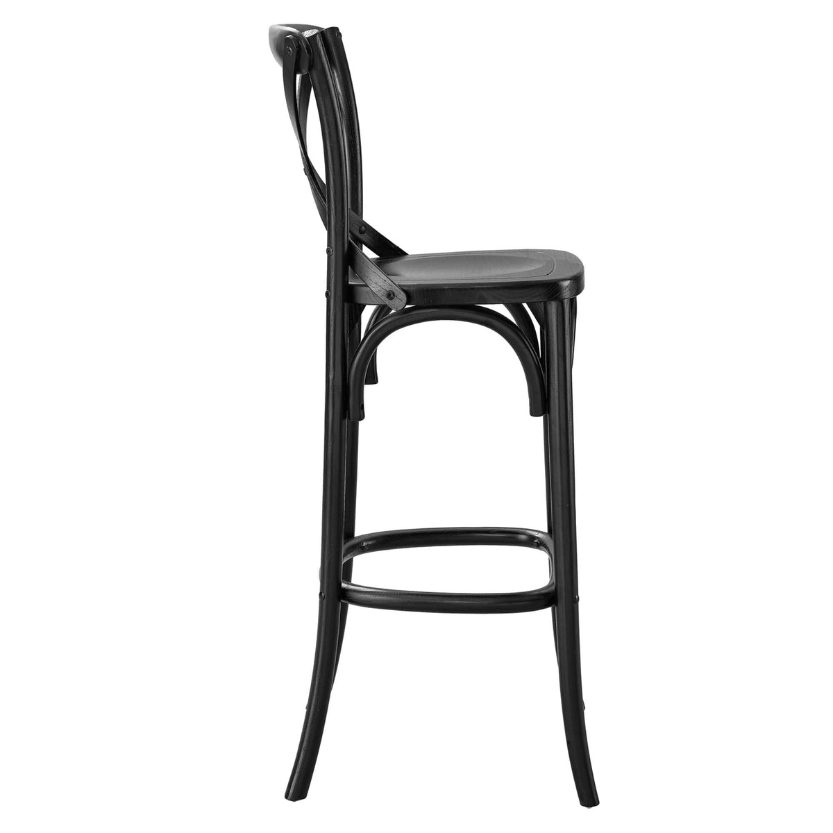Gear Bar Stool by Modway - Black / Gray / Midnight Blue / Natural / Walnut / White (EEI-5563), photo 6 of 42
