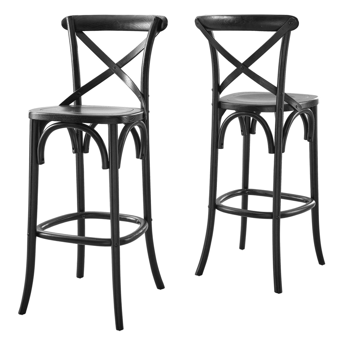 Gear Bar Stool by Modway - Black / Gray / Midnight Blue / Natural / Walnut / White (EEI-5563), photo 7 of 42
