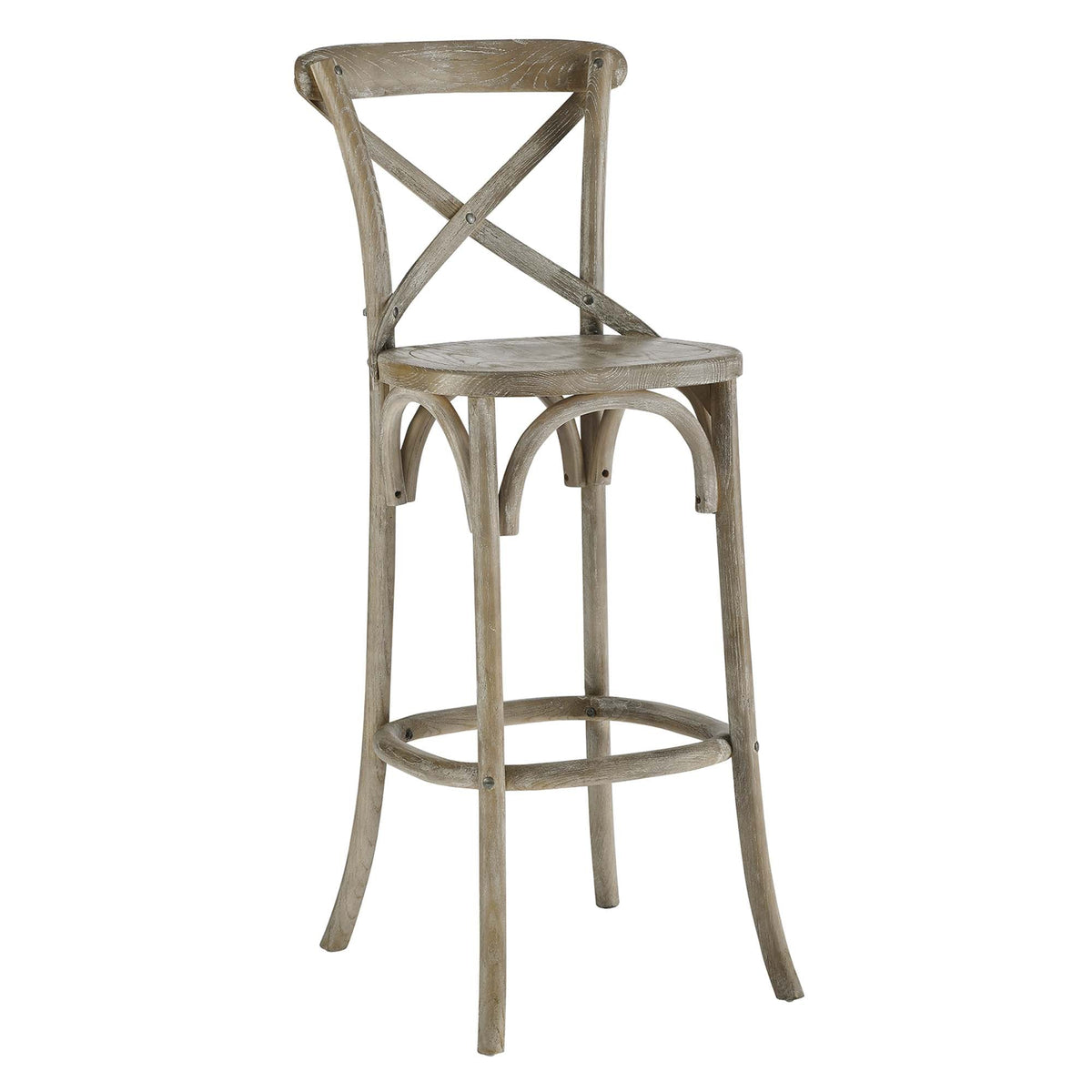 Gear Bar Stool by Modway - Black / Gray / Midnight Blue / Natural / Walnut / White (EEI-5563), photo 12 of 42