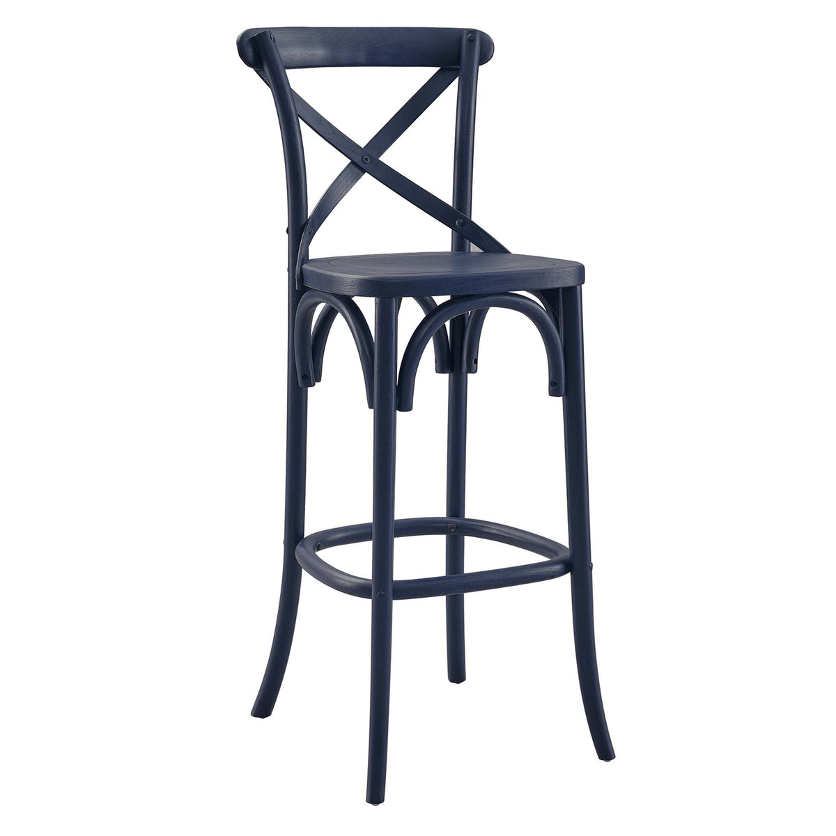 Gear Bar Stool by Modway - Black / Gray / Midnight Blue / Natural / Walnut / White (EEI-5563), photo 24 of 42