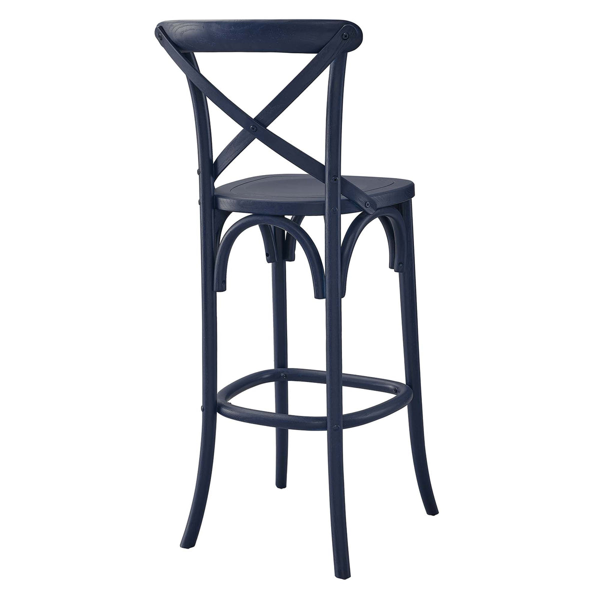 Gear Bar Stool by Modway - Black / Gray / Midnight Blue / Natural / Walnut / White (EEI-5563), photo 27 of 42