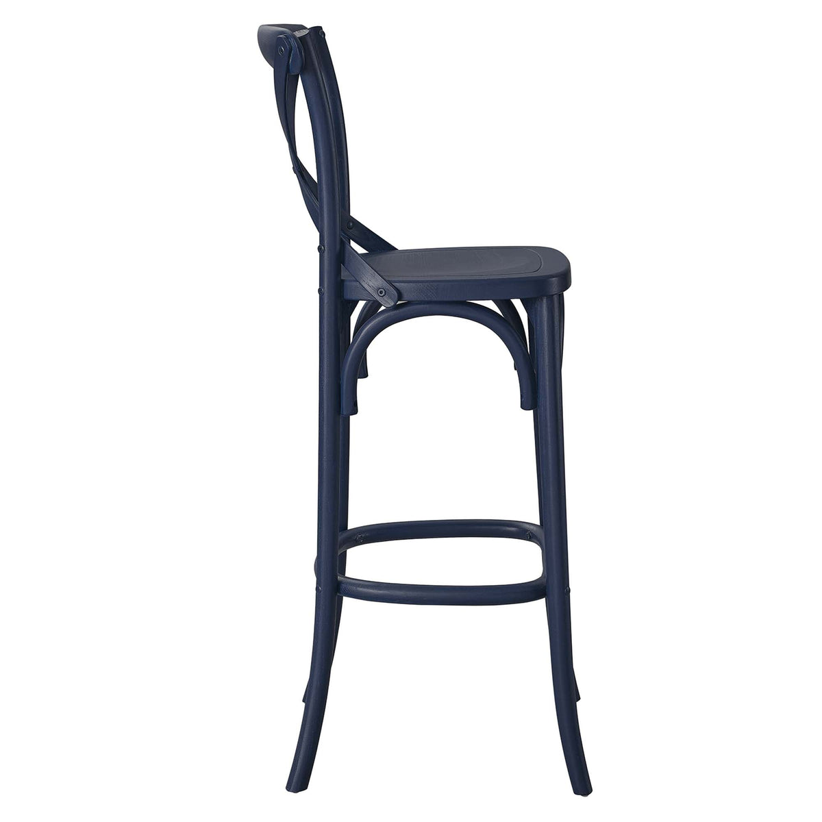 Gear Bar Stool by Modway - Black / Gray / Midnight Blue / Natural / Walnut / White (EEI-5563), photo 29 of 42