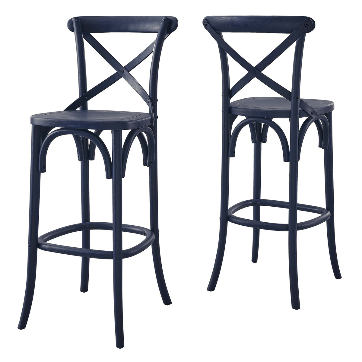 Gear Bar Stool by Modway - Black / Gray / Midnight Blue / Natural / Walnut / White (EEI-5563), photo 30 of 42